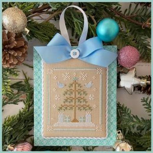 Stickvorlage Country Cottage Needleworks - Pastel Collection 8 - Frosty Christmas