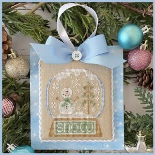 Stickvorlage Country Cottage Needleworks - Pastel Collection 4 - Snow Globe