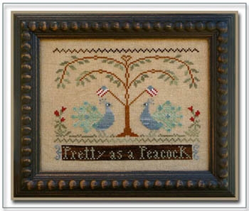 Stickvorlage Little House Needleworks - Pretty As A Peacock