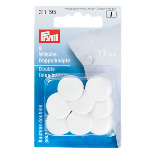 Wäsche-Doppelknöpfe Ø 17 mm - Prym