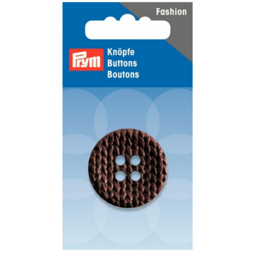 Knopf Strick braun Ø 32 mm - Prym (Ausverkauf)