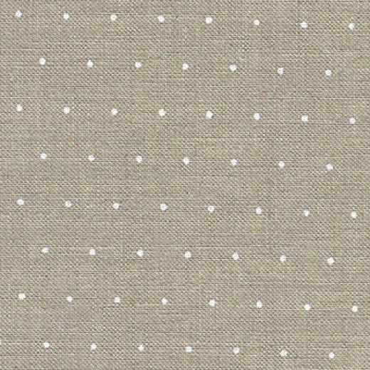 Zweigart Edinburgh Leinen 36ct Leinen - Mini Dots natur-weiß - Reststück 23x140 cm