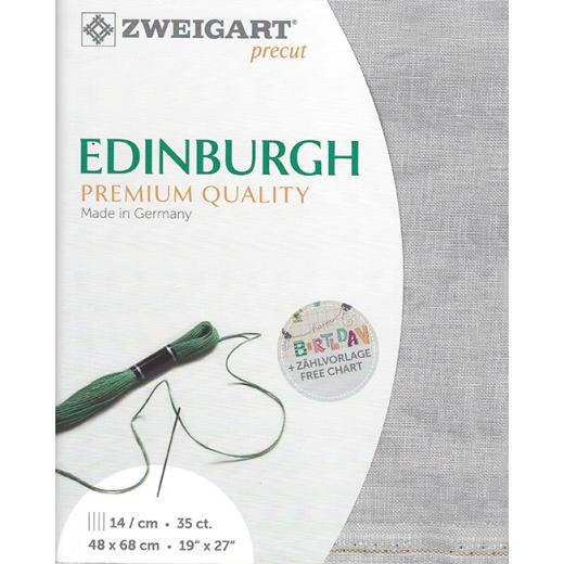 Zweigart Edinburgh Precut 35ct - vintage grau (48x68 cm)