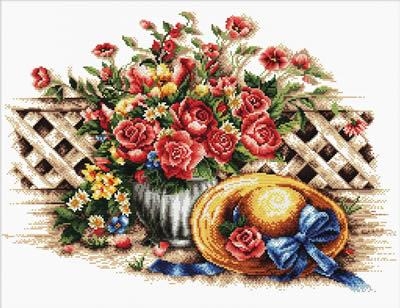 Stickpackung Needleart World - Roses & Sunhat