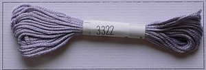 Soie dAlger Seidenstickgarn - Farbe 3322 blau violett