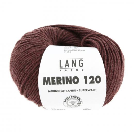 Merino 120 - Lang Yarns - burgundy melange