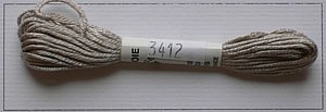 Soie dAlger Seidenstickgarn - Farbe 3412 braun