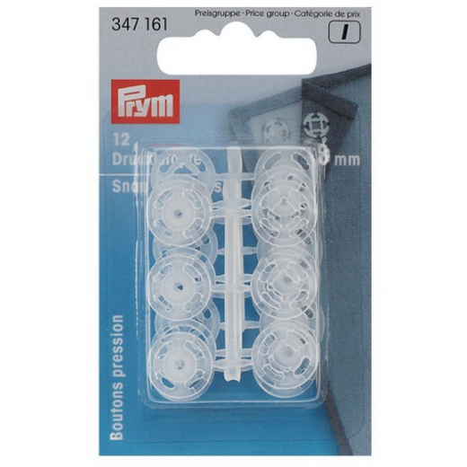 Annäh-Druckknöpfe Ø 13 mm transparent - Prym