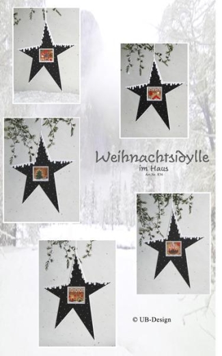 Stickvorlage UB-Design - Weihnachtsidylle im Haus