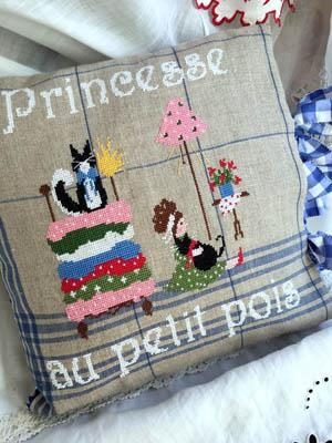 Stickvorlage Lilli Violette - Princesse Au Petit Pois