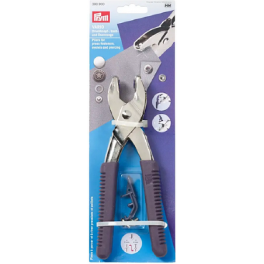 Vario-Zange mit Lochwerkzeug für 3 u. 4 mm-Löcher - Prym