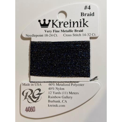 Kreinik Very Fine #4 Braid 060 – Midnight