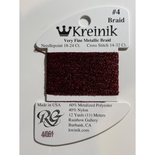 Kreinik Very Fine #4 Braid 061 – Ruby