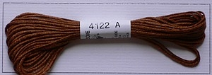 Soie dAlger Seidenstickgarn - Farbe 4122 braun