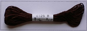 Soie dAlger Seidenstickgarn - Farbe 4125 braun