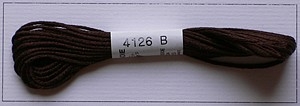 Soie dAlger Seidenstickgarn - Farbe 4126 braun