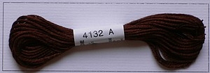 Soie dAlger Seidenstickgarn - Farbe 4132 braun