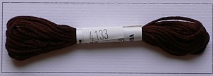 Soie dAlger Seidenstickgarn - Farbe 4133 braun