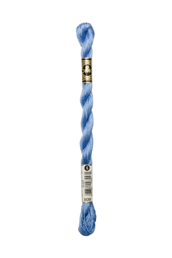 DMC Perlgarn Stärke 5 - 25m - 809 Delfter Blau