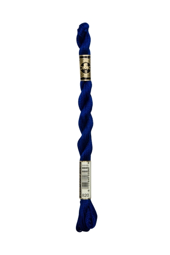 DMC Perlgarn Stärke 5 - 25m - 820 royalblau sehr dunkel