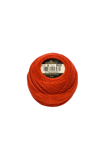 DMC Perlgarn Stärke 8 - 80 m – 900 orange dunkel