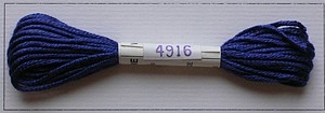 Soie dAlger Seidenstickgarn - Farbe 4916 blau extra