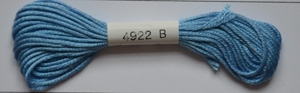 Soie dAlger Seidenstickgarn - Farbe 4922 blau