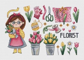 Stickvorlage Les Petites Croix De Lucie - Florist