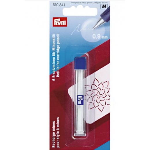 Ersatzminen für Minenstift 0,9 mm weiß - Prym