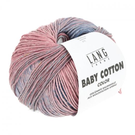 Baby Cotton Color Lang Yarns - blau - orange - rosa (0154)