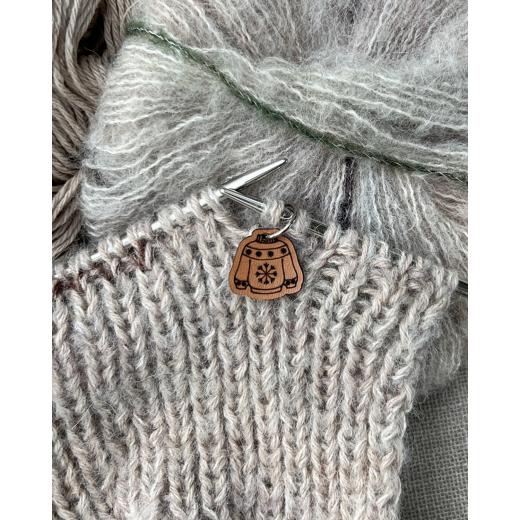 Permin of Copenhagen Maschenmarkierer Sweater Schneeflocke 10er-Set