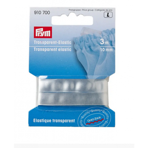 Transparent-Elastic 10 mm - 3 m-Karte - Prym
