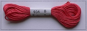 Soie dAlger Seidenstickgarn - Farbe 934 warmes rot extra