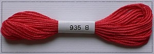 Soie dAlger Seidenstickgarn - Farbe 935 warmes rot extra