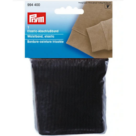 Elastic-Abschlußbund schwarz - Prym