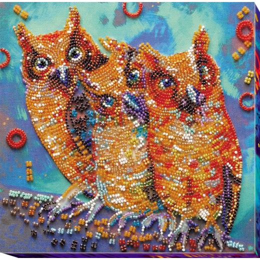 Abris Art - Bead Embroidery kit Funny Trio