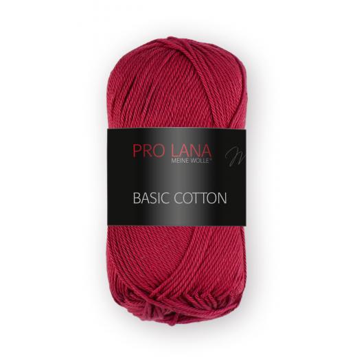 Pro Lana Basic Cotton - Farbe 30 rubinrot