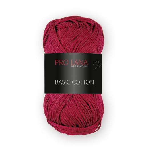 Pro Lana Basic Cotton - Farbe 38 weinrot