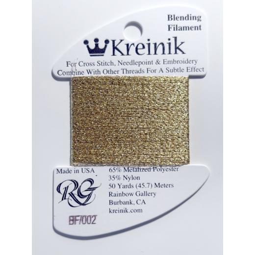 Kreinik Blending Filament 002 – Gold