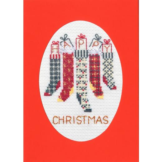 Bothy Threads Stickpackung - Christmas Card - Christmas Stockings