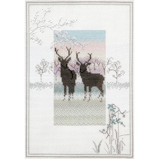 Bothy Threads - Misty Mornings - Frosty Deer