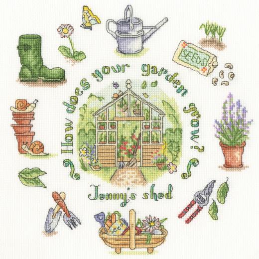 Bothy Threads Stickpackung - How Does Your Garden Grow?