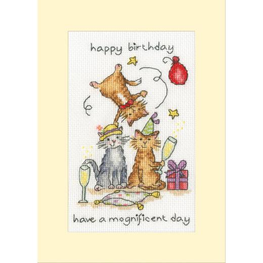 Bothy Threads Greeting Card Cockadoodle - Mognificent Day