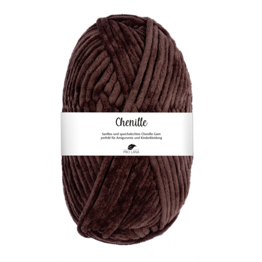 Pro Lana Chenille - dunkelbraun (Farbe 10)