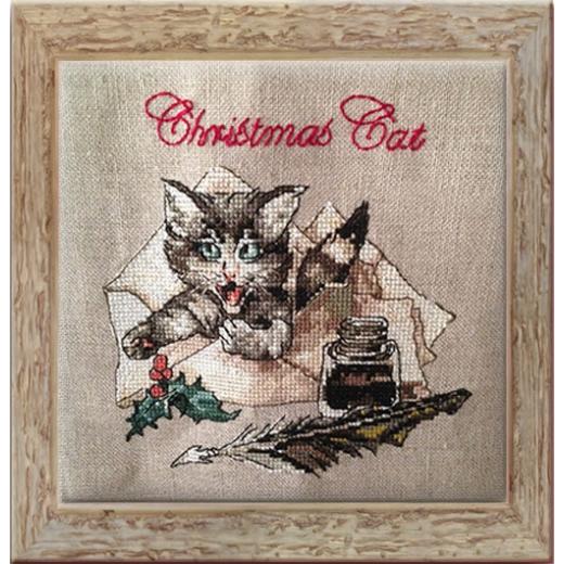 Stickvorlage Nimue - Christmas Cat (Ausverkauf)