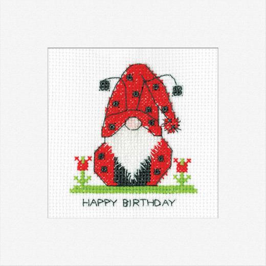 Heritage Crafts Stickpackung - Gonk - Birthday Ladybird Card