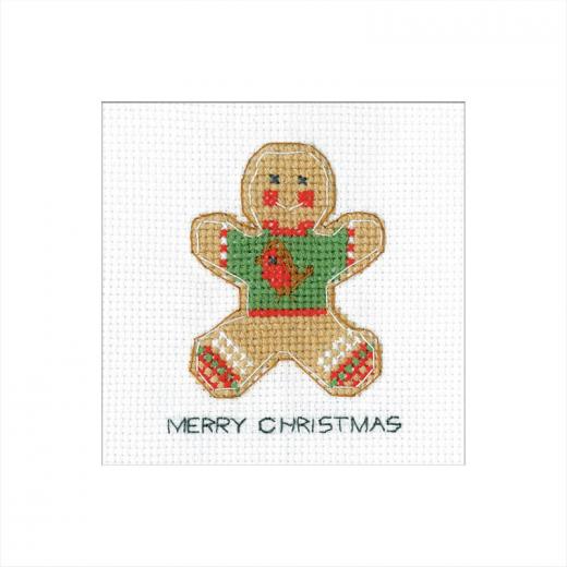 Heritage Crafts Stickpackung - Gingerbread Card - Christmas Jumper