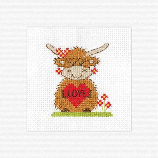 Heritage Crafts - Passepartoutkarte Highland Love