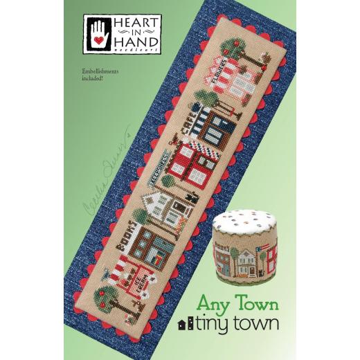 Stickvorlage Heart In Hand Needleart - Any Town Tiny Town