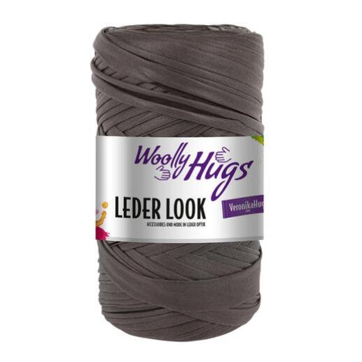 Woolly Hugs Leder Look - brown